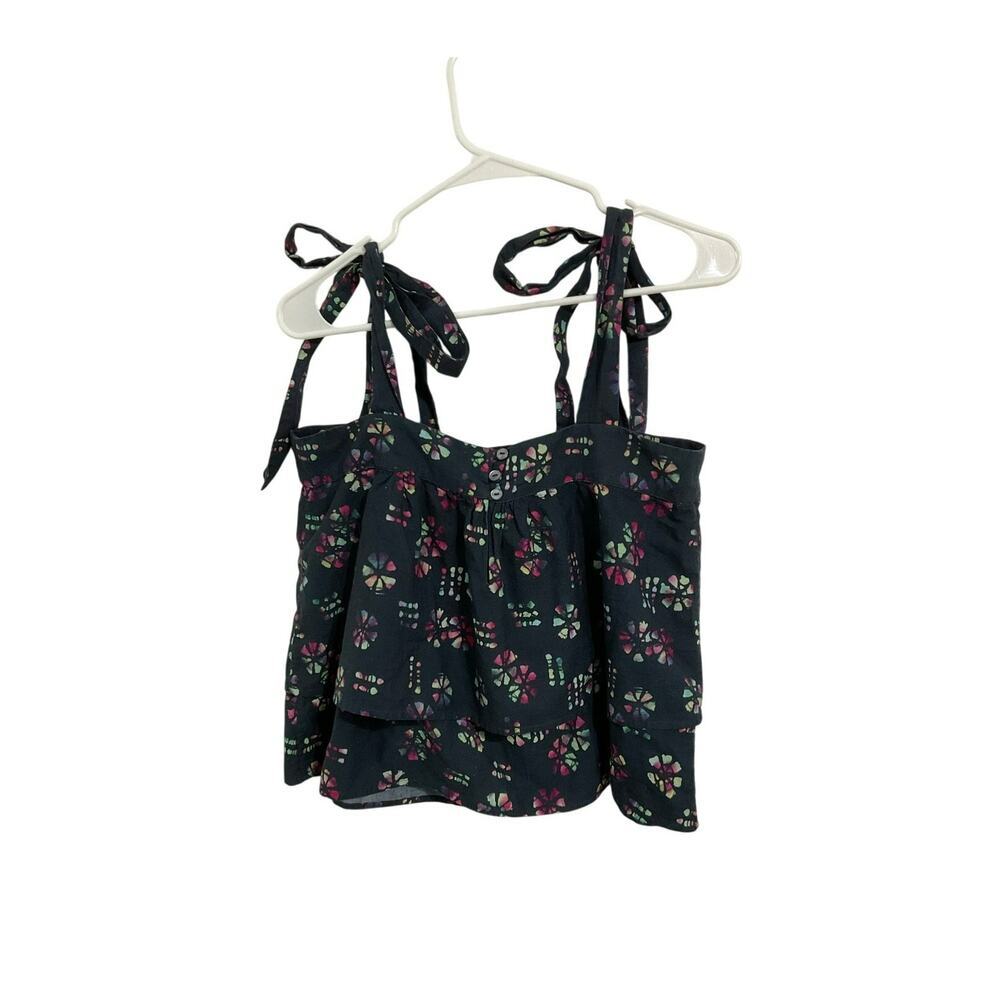 Warm Brand Tie-Shoulder Square Neck Crop Tank Womens Size Large (3) Batik